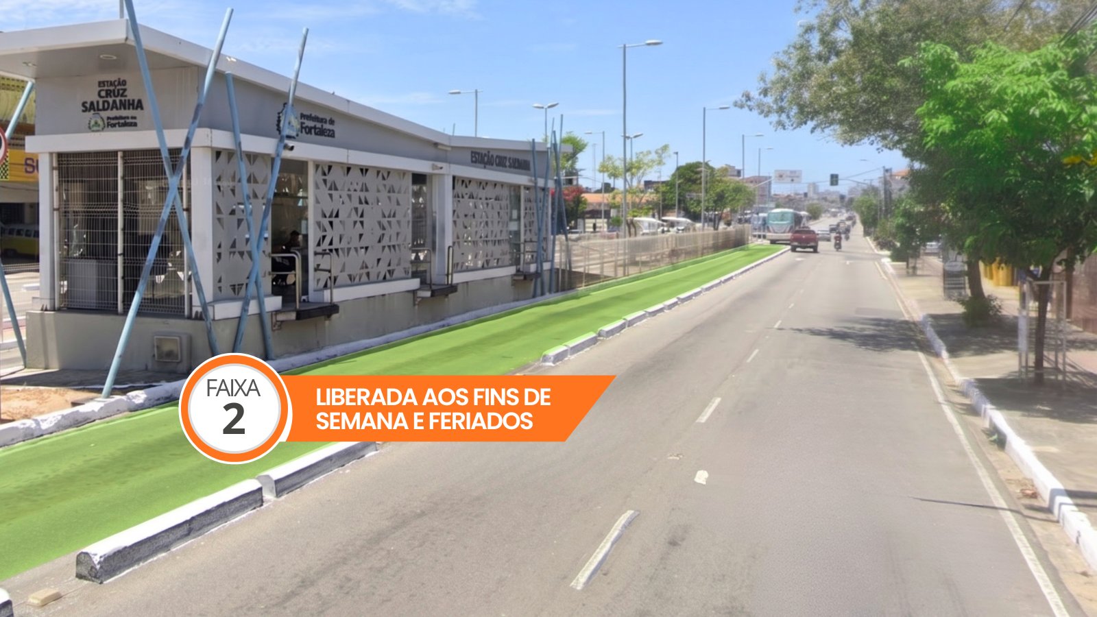 Prefeitura libera uma faixa exclusiva de ônibus da Av. Bezerra de Menezes aos fins de semana e feria