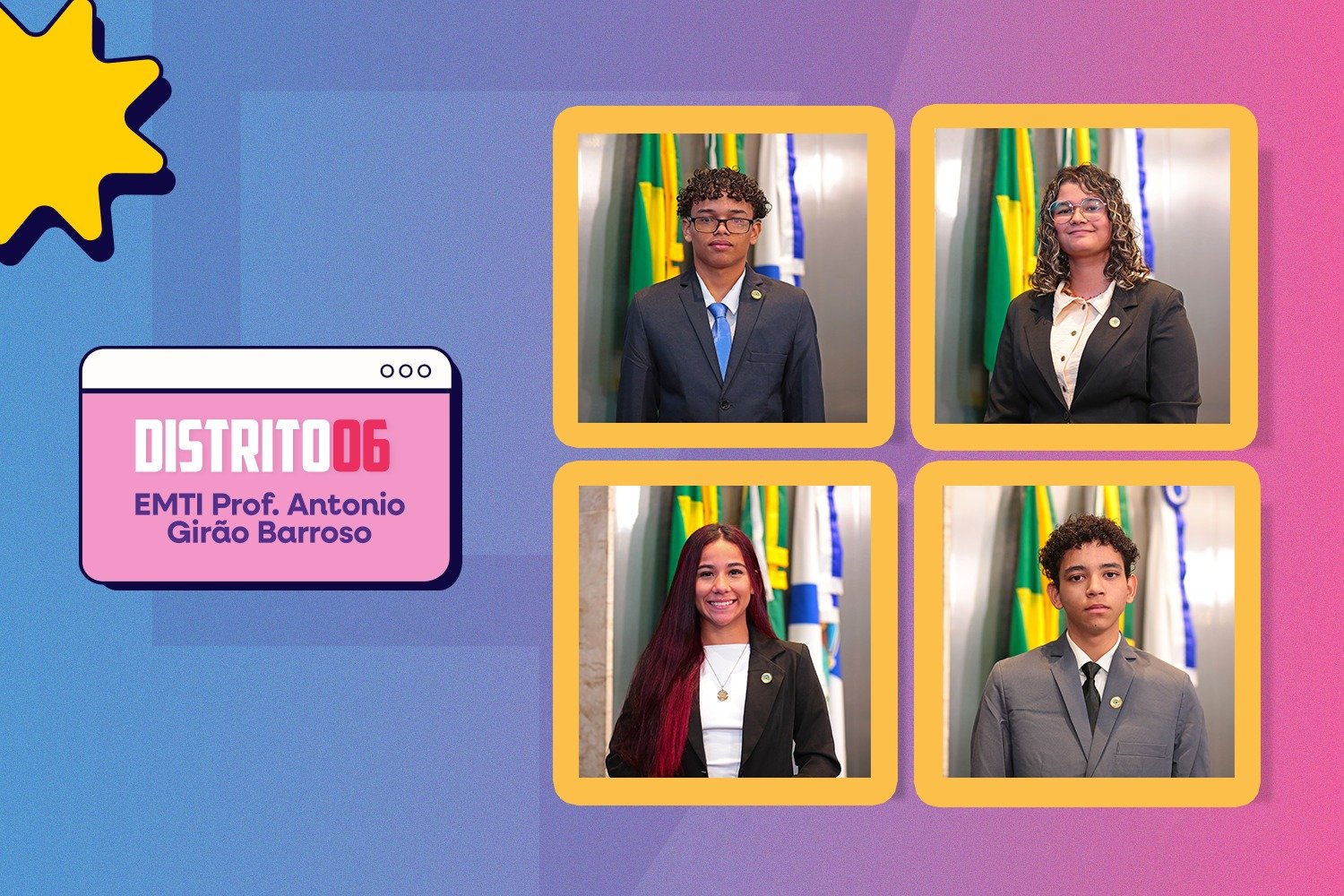 Salas de aulas foram  laboratórios para elaboração de projetos dos jovens vereadores do Distrito 6