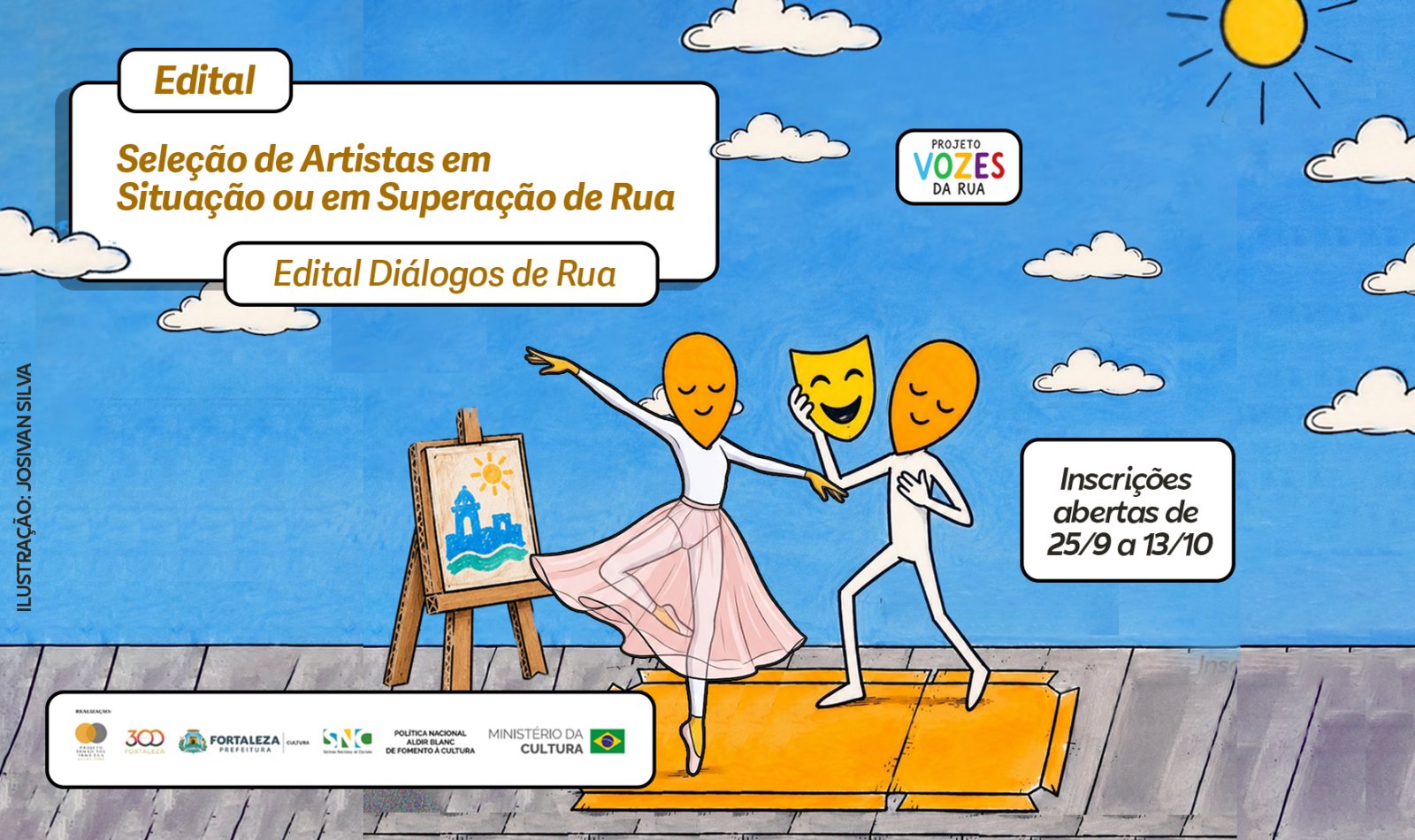 Prefeitura de Fortaleza lança edital para seleção de artistas em situação ou em superação de rua
