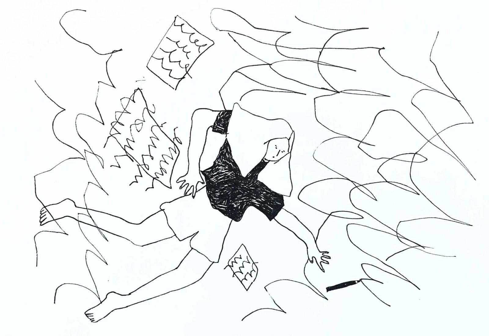 Arte em desenho feito por Juliane Siebra